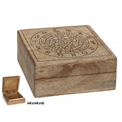 **Caja de madera Zodiaco...