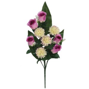 **G-PROMOCIÓN Conjunto Capullos-Mum Violeta 53cm flores artificiales