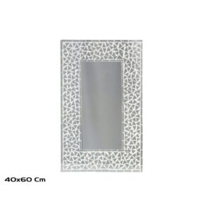 **G-Espejo Mosaico Blanco 40x60cm