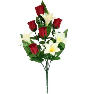 **G-PROMOCIÓN Conjunto capullos-Lily Rojo 52cm flores artificiales