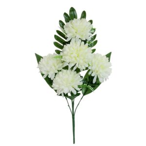 **G-PROMOCIÓN Conjunto Mum Giant Blanco 52cm flores artificiales