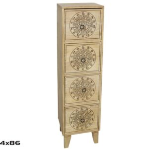**G-Mueble Auxiliar Zodiaco 4 cajones 24x20x88cm