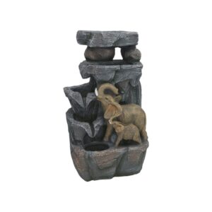**G-Fuente elefante Nayan Led 45x26x20cm