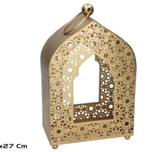 **G-Portavelas Vanya Oro 27x17x10cm