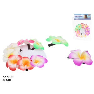 **G-Set de 10 pinzas Flor para cabello 4cm