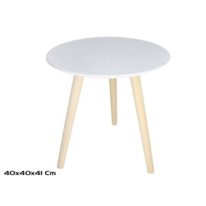 **G-Mesa auxiliar Blanca Cassie 40x41cm
