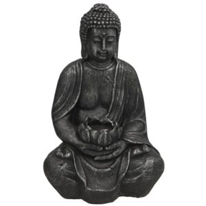 **G-Figura Buda Kalu con porta vela 40cmx25x18cm