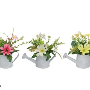 **G-Maceta regadera de metal Margarita 23cm (Precio por unidad)