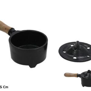 **G-Quemador de Hierro con tapa y mango 14cm bhima (Precio por unidad)