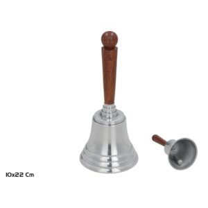 **G-Campana de Aluminio con mango de madera 22cm (Precio por unidad)
