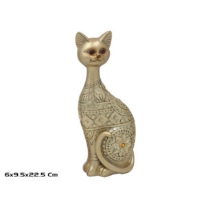 **A1/G-Figura Gato Biana 22,5x9,5x6cm