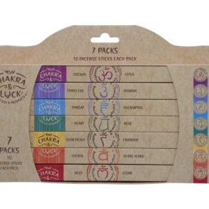 **G-Pack 7 cajitas de inciensos Chakras & Luck