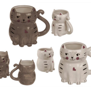 **A1/G-Taza Gatito de gres 13x11cm 365ml (Precio por unidad)