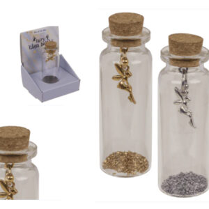 **A1/G-Frasco Cristal con colgante Hada (Precio por unidad)