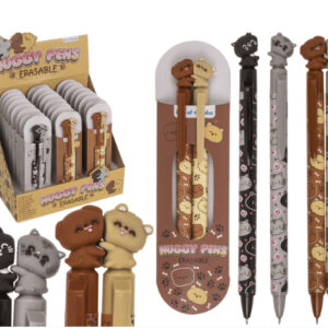 **G-PROMOCION Set de 2 bolígrafos gatos/cachorros (Precio por set)