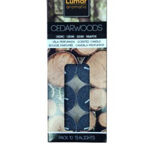 **G-Pack 10 velas té Madera de Cedro perfumadas