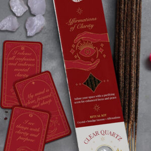 **kit Cuarzo Cristal Afirmaciones de Claridad Sacred Elements Hem