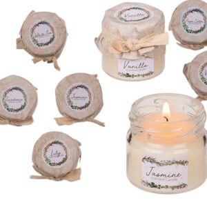 **G-Vela perfumada en frasco de cristal 4,5x4cm (Precio por unidad)