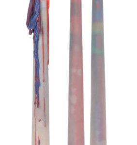 **G-Set de 2 velas de goteo multicolor en caja 26x2cm