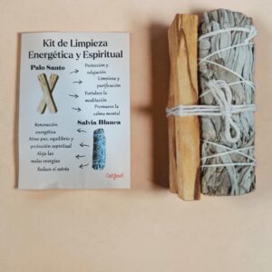 **Kit de Limpieza Energética y Espiritual con Atadillo Salvia Blanca y Palo Santo