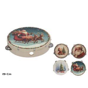 **G-Pandereta navideña 19cm (Precio por unidad)