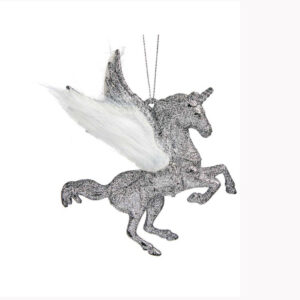 **G-PROMOCION Adorno Unicornio Plateado 2x13x13cm (Precio por unidad)