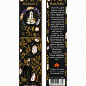 **Kit Incienso artesanal pino con minerales de cuarzo cristal