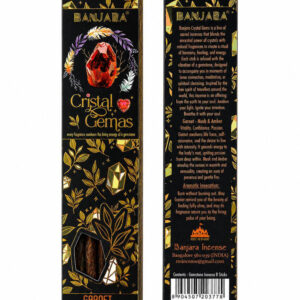 **Kit Incienso artesanal almizcle y ámbar con minerales de granate