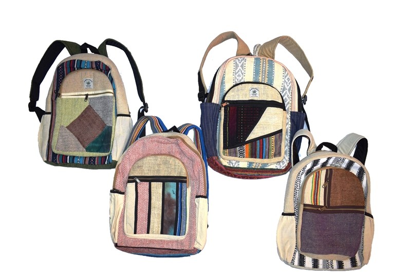 **Mochila Cáñamo del Himalaya Grande (varios diseños) precio por unidad
