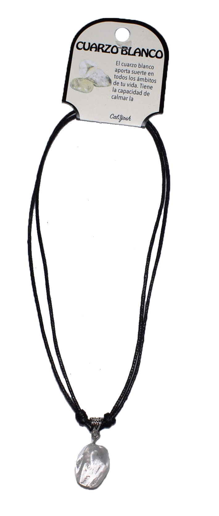**B2-Collar cuarzo blanco mineral