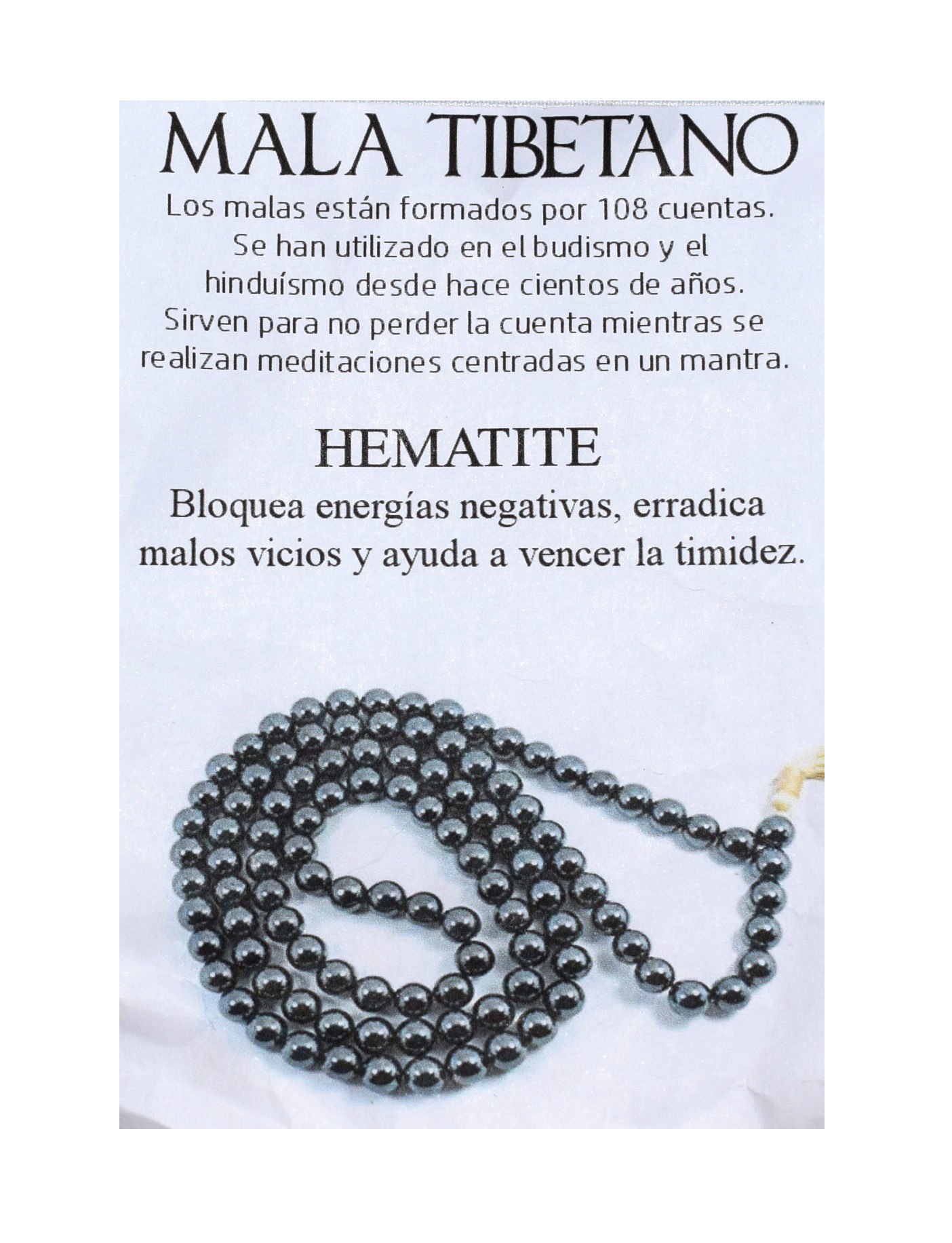 **B2-Collar 8mm Malas Hematite Mineral