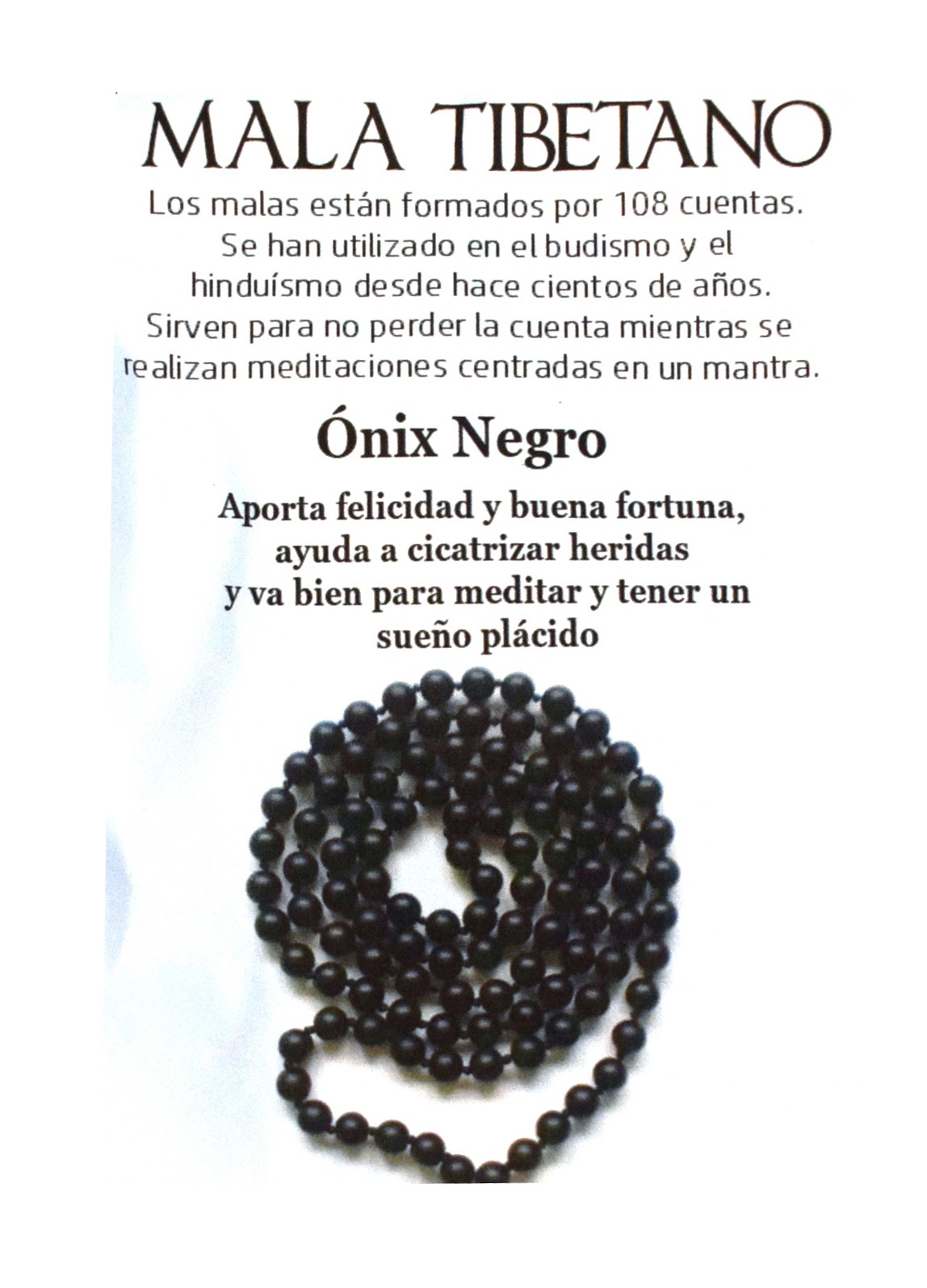 B2-Collar 8mm Malas Ónix Negro Mineral