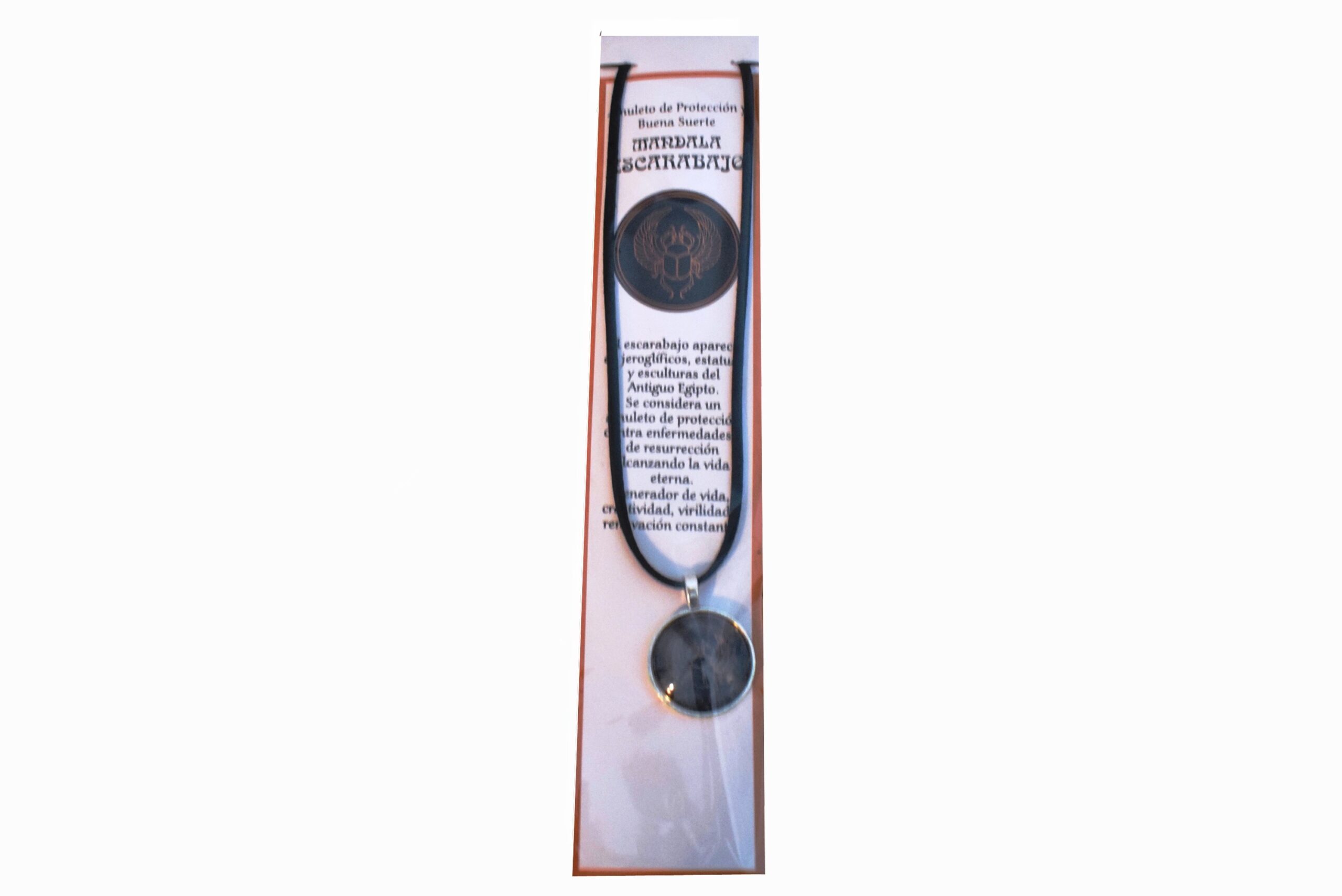**B2-Collar Mandala Escarabajo Amuleto de la suerte