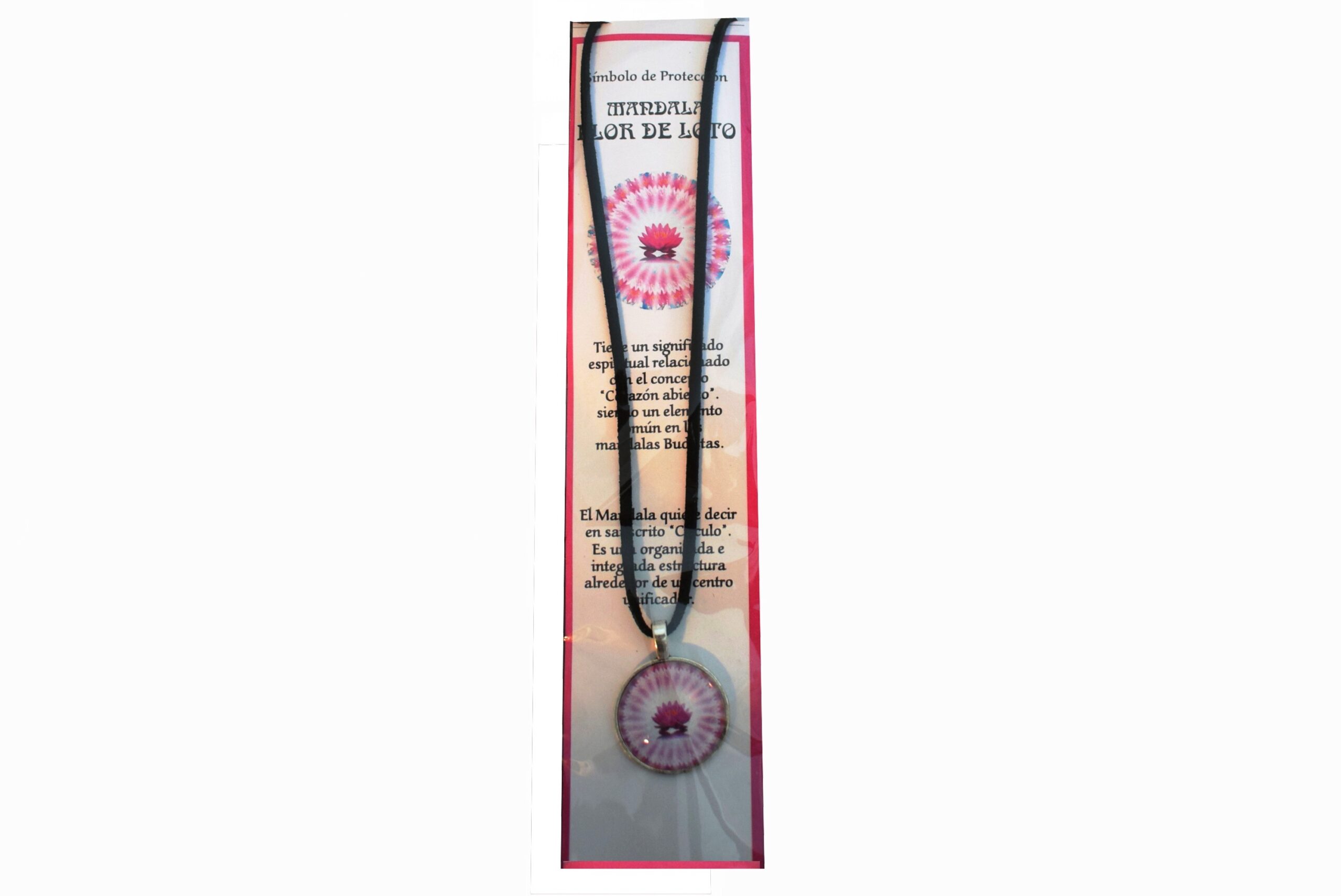 **B2-Collar Mandala Flor de Loto Amuleto de la suerte