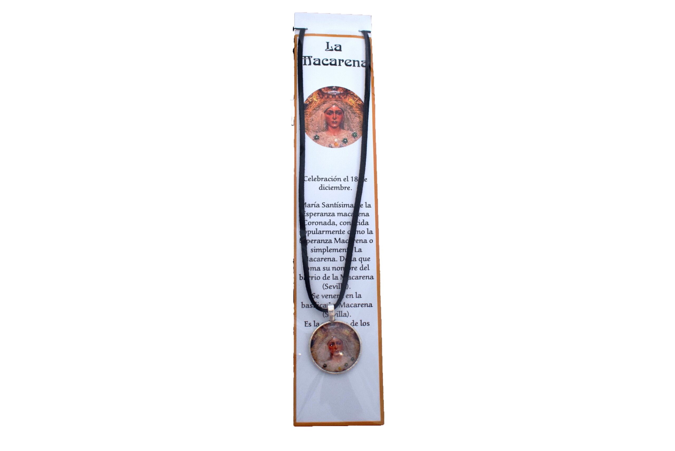 B2-Collar Virgen de la Macarena Amuleto de la suerte