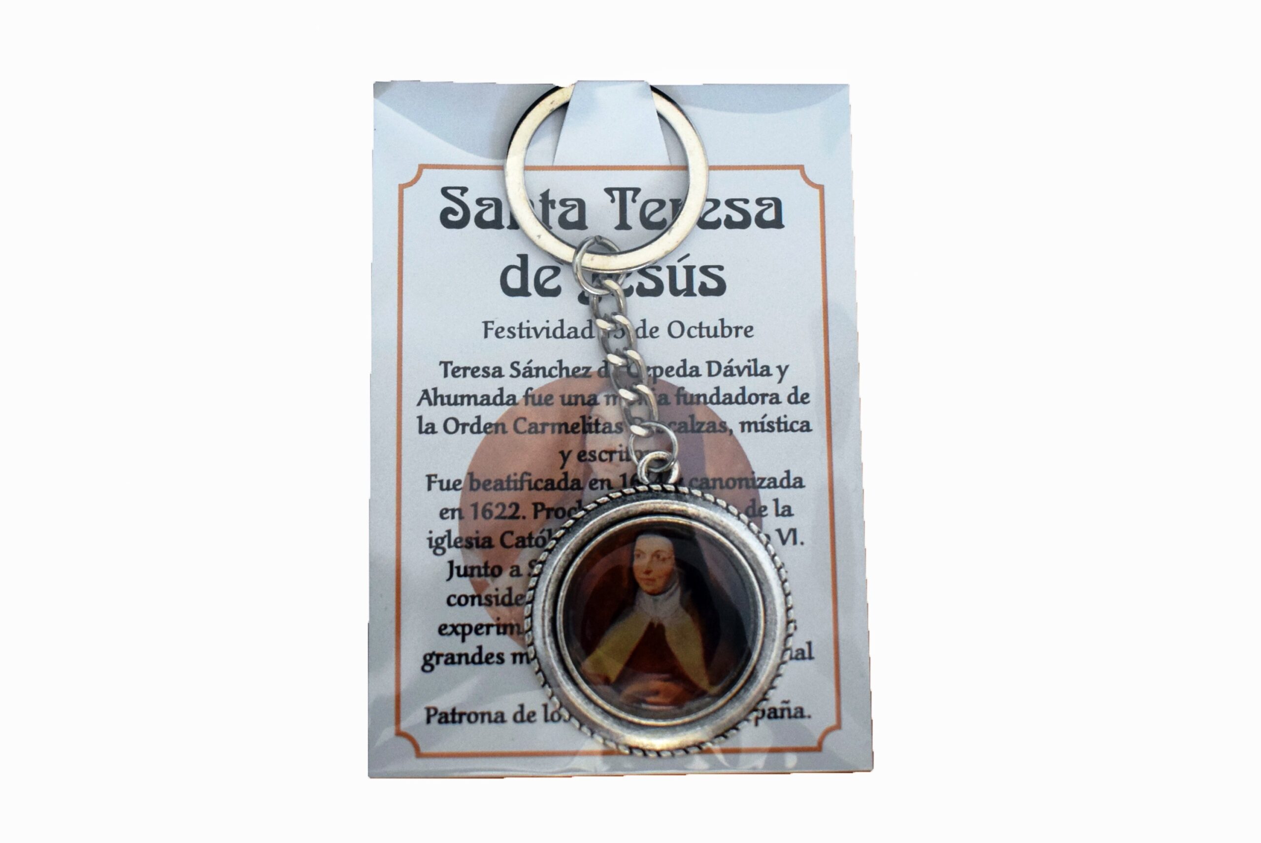 B2-Llavero Santa Teresa de Jesús Amuleto de la suerte