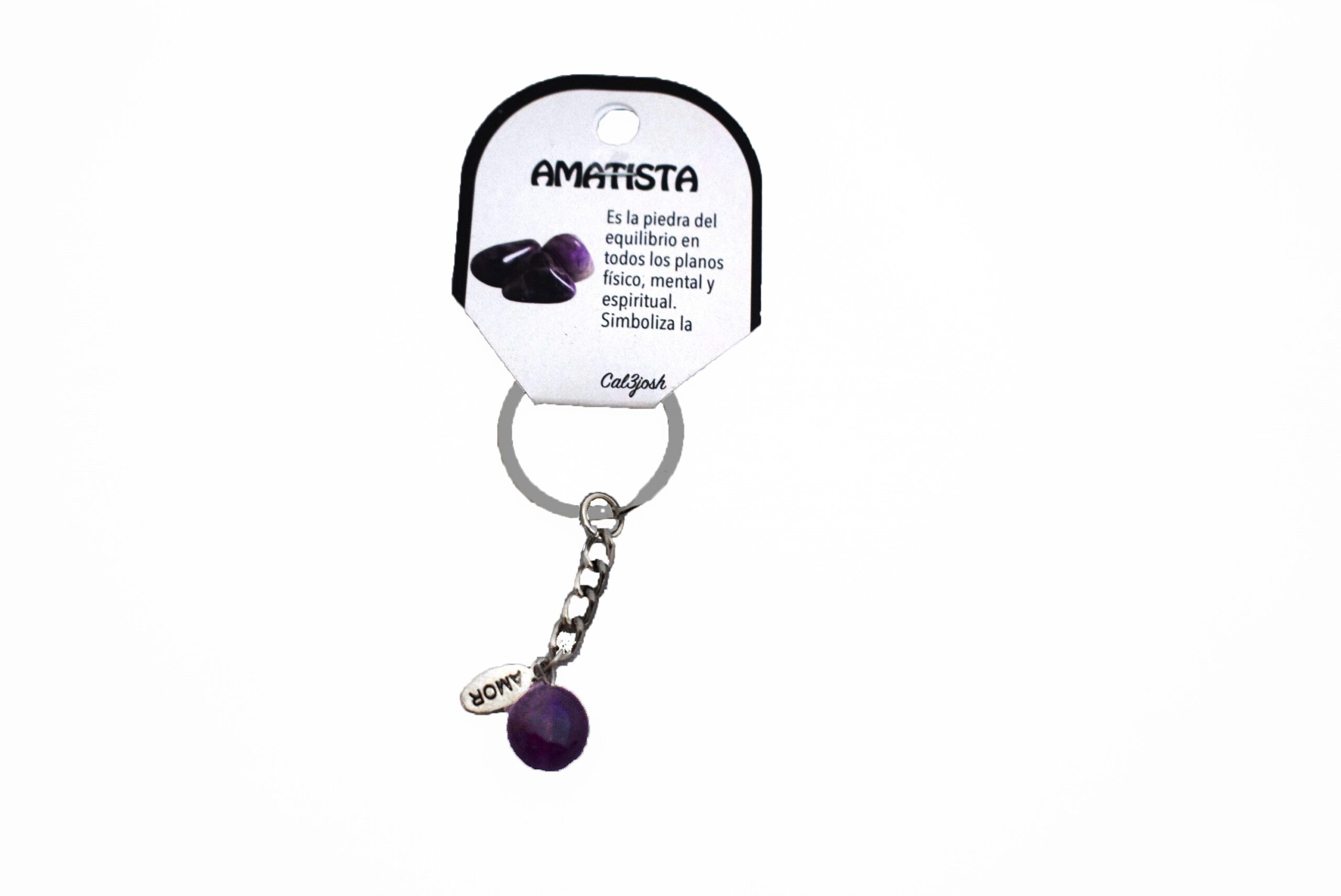 B2-Llavero Amatista mineral
