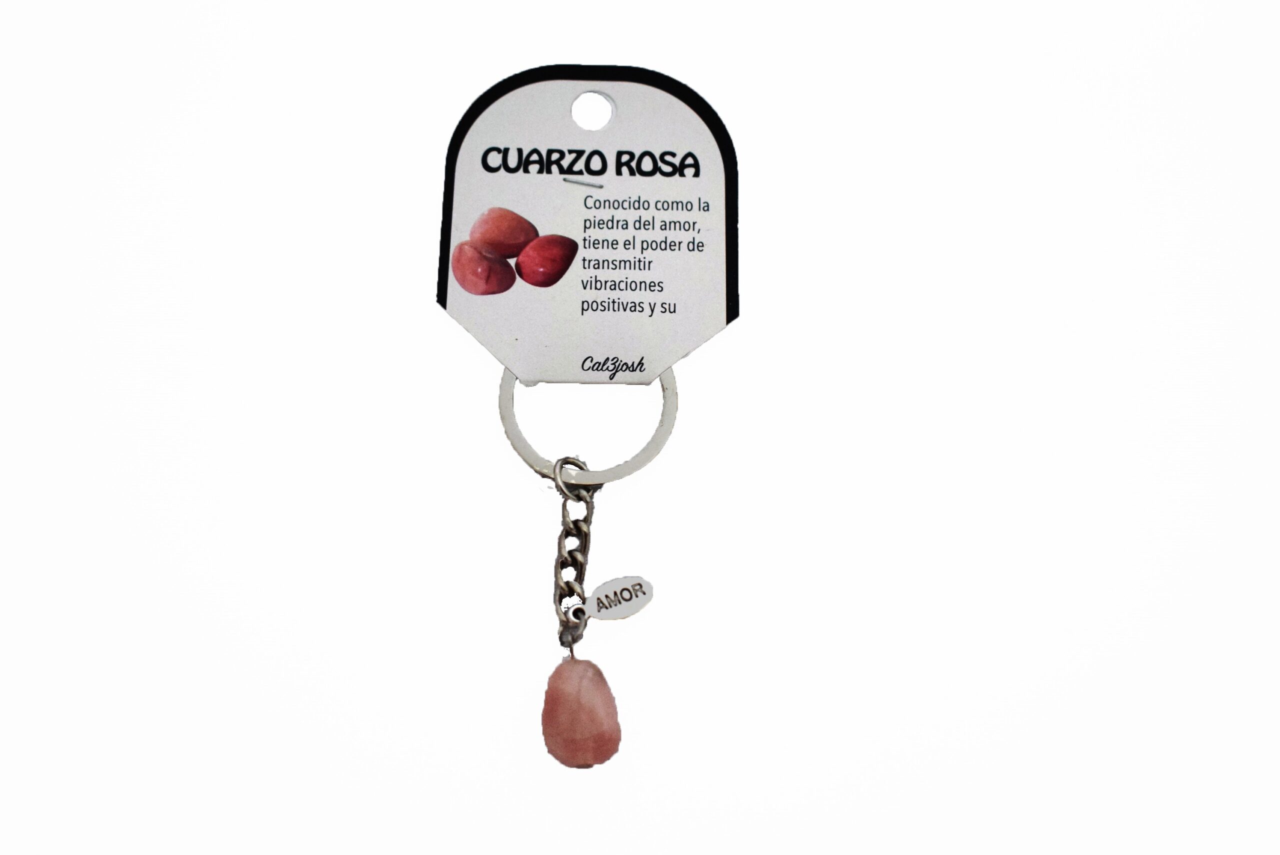**B2-Llavero Cuarzo Rosa mineral