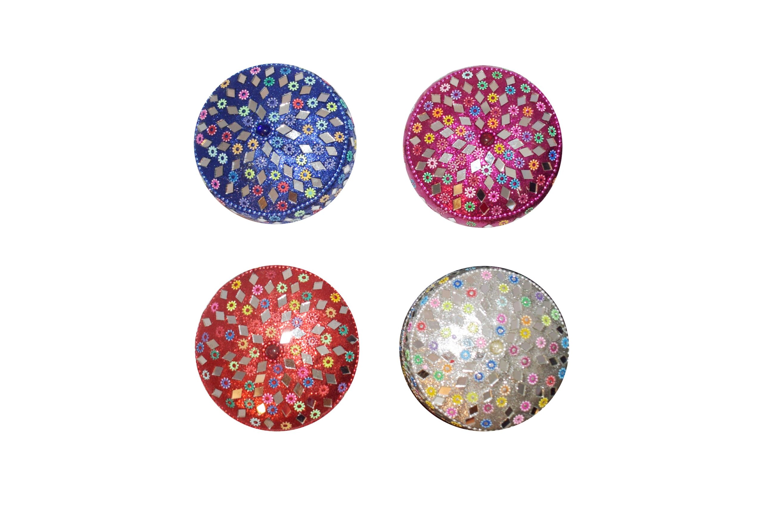 **B4-Set de 5 Cajas Joyero Fantasía (precio por set)(Variedad Colores)