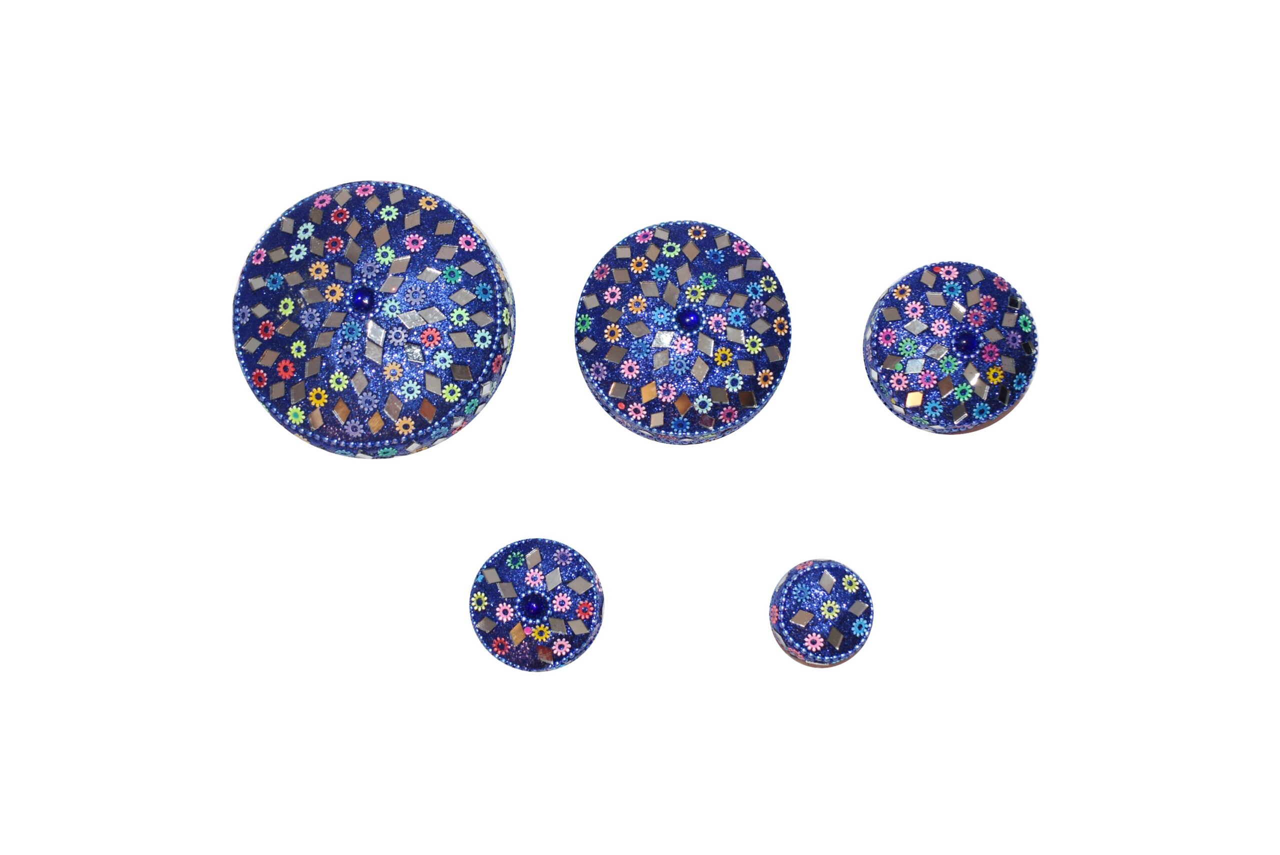 **B4-Set de 5 Cajas Joyero Fantasía (precio por set)(Variedad Colores)