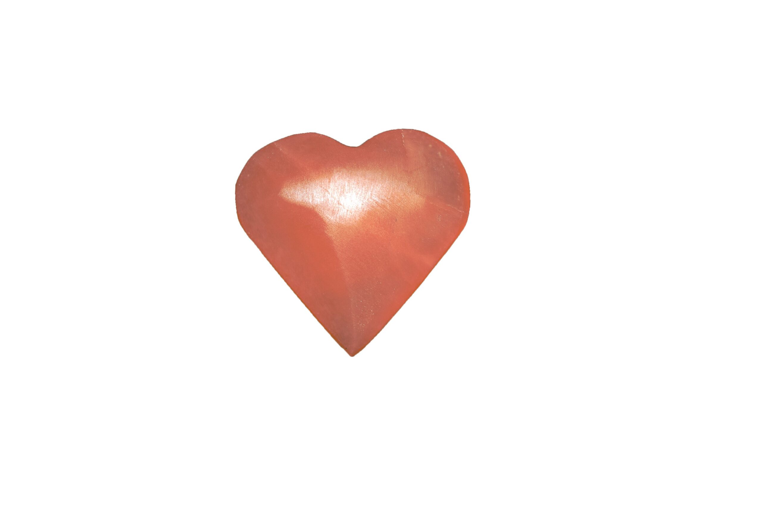 B6- Masajeador Corazón Selenita Naranja