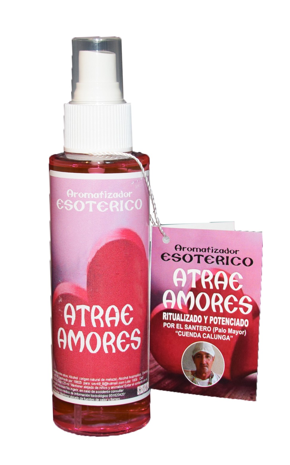 B3-Aromatizador Atrae Amores Esotérico 125ml Ritualizado y Potenciado