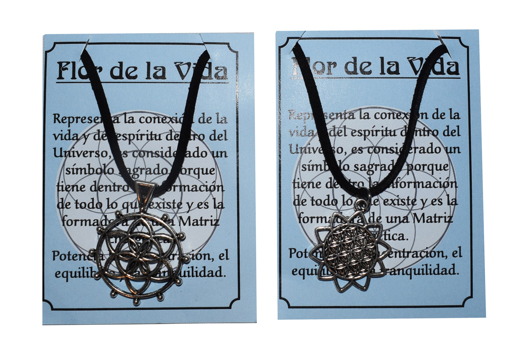 B1-Collar Flor de la Vida (aleación de Zinc)