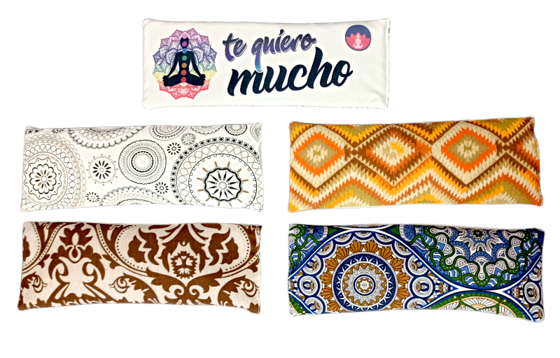 **B4-"Te Quiero Mucho" Saco térmico Lumbar con símbolo y dedicatoria calor/Frio (Precio por unidad)