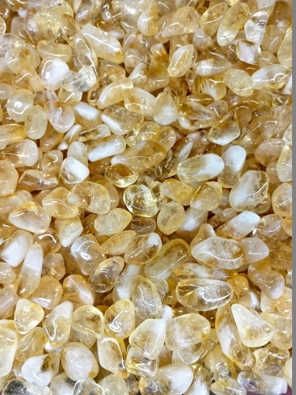 **B6-Citrino pulido piedra mineral (paquete 250 gramos)