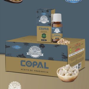 A3-Copal caja 12 botes de 10ml de aceites fragancia orgánico 100% natural ULLAS