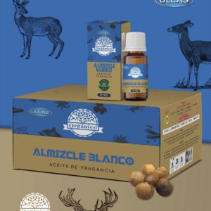 A3-Almizcle Blanco caja 12 botes de 10ml de aceites fragancia orgánico 100% natural ULLAS