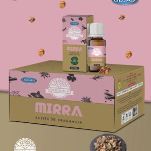 A3-Mirra caja 12 botes de 10ml de aceites fragancia orgánico 100% natural ULLAS