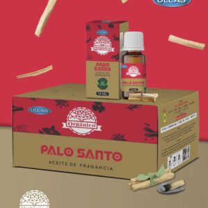 A3-Palo santo caja 12 botes de 10ml de aceites fragancia orgánico 100% natural ULLAS
