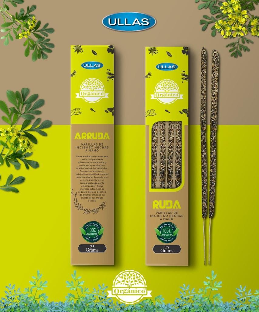 A3-Caja varas Ruda orgánico 100% natural ULLAS 300gr